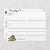 Carte postale d'invitation pour une fête de mariag (Devant / Derrière)