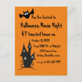 Carte postale d'invitation pour une soirée cinéma (Devant)