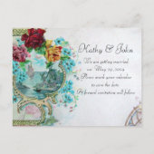 Carte postale d'invitation ROMANTICA 3 SAVE THE DA (Dos)