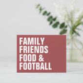 Carte postale d'invitation Thanksgiving (Debout devant)