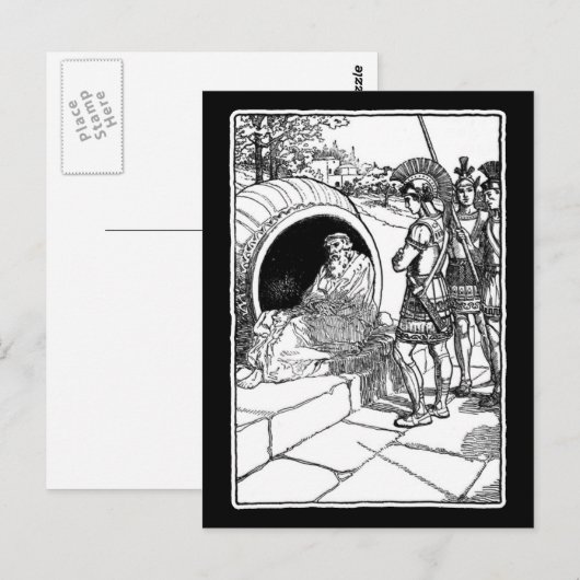 Carte Postale Diogène de Sinope (Devant / Derrière)