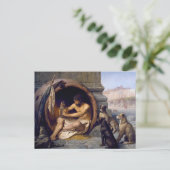 Carte Postale Diogène entouré de chiens - par Jean Leon Gerome (Debout devant)