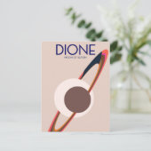 Carte Postale Dione - Lune de Saturne Art spatial (Debout devant)