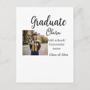 Carte Postale Diplômé ajouter nom promotion 20xx félicitations a