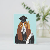 Carte Postale Diplômé Basset Hound (Debout devant)