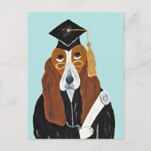 Carte Postale Diplômé Basset Hound