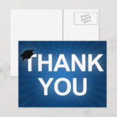 Carte Postale diplôme cap : bold merci (Devant / Derrière)