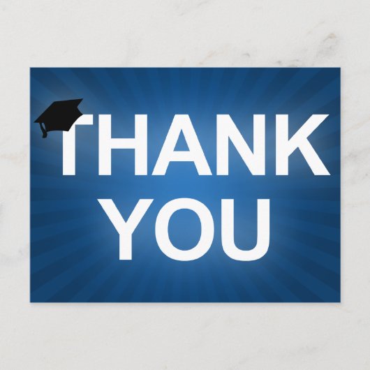 Carte Postale diplôme cap : bold merci (Devant)
