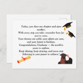 Carte Postale Diplôme - Conception universelle pour tous les âge (Devant / Derrière)