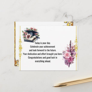 Carte Postale Diplômé - Conception universelle pour tous les âge