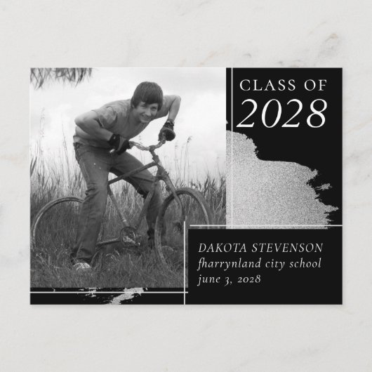 Carte Postale Diplôme d'art | Merci photo Splash Abstrait (Devant)