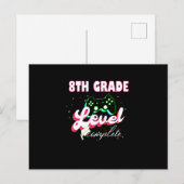 Carte Postale Diplôme de 8e année de gamer (Devant / Derrière)