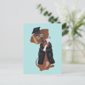 Carte Postale Diplômé de Dachshund (Debout devant)