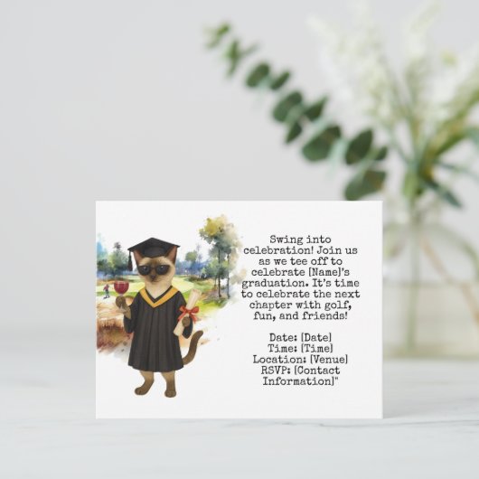 Carte Postale Diplôme de golf (Debout devant)