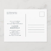 Carte Postale Diplôme de photo d'arc manuscrit moderne (Dos)