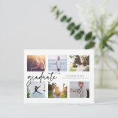 Carte Postale Diplôme de photographie multiple noir et blanc (Debout devant)