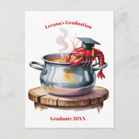 Carte Postale Diplômé d'écrevisses drôles (Devant)