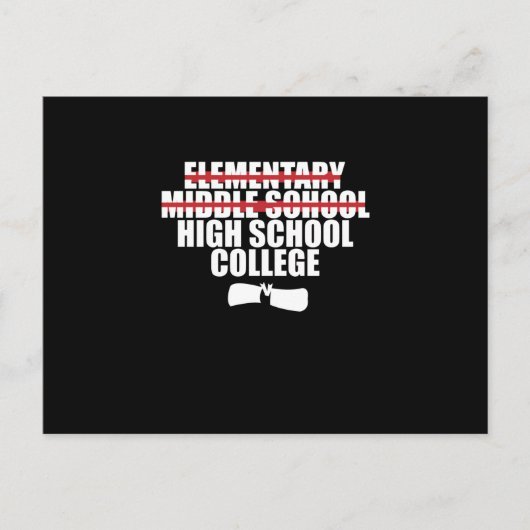 Carte Postale Diplôme d'études secondaires (Devant)