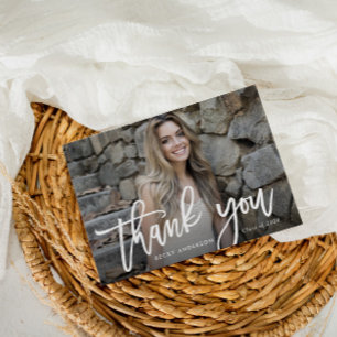Carte Postale Diplôme du script de brosse merci