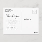 Carte Postale Diplôme écrit à la main merci (Dos)