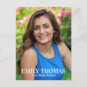 Carte Postale Diplômé élégant calligraphie typographie Photo (Devant)