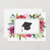 Carte Postale Diplôme floral (Devant / Derrière)