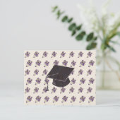 Carte Postale Diplômé floral (Debout devant)