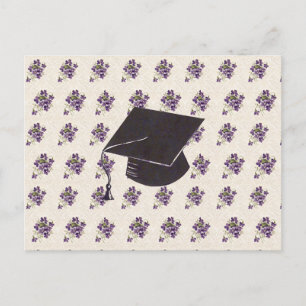Carte Postale Diplômé floral 