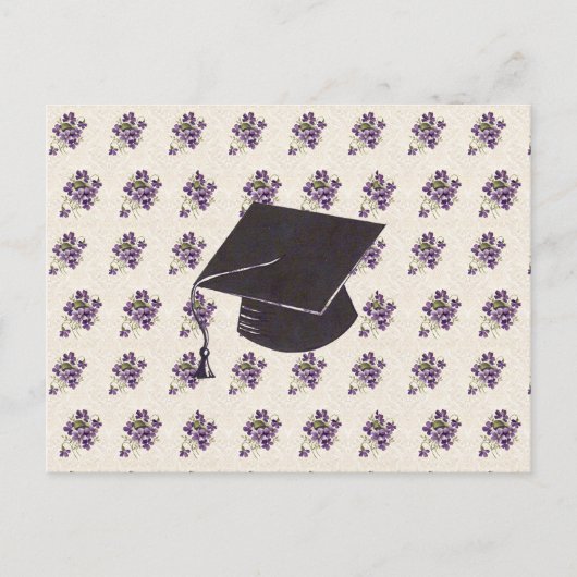 Carte Postale Diplômé floral (Devant)