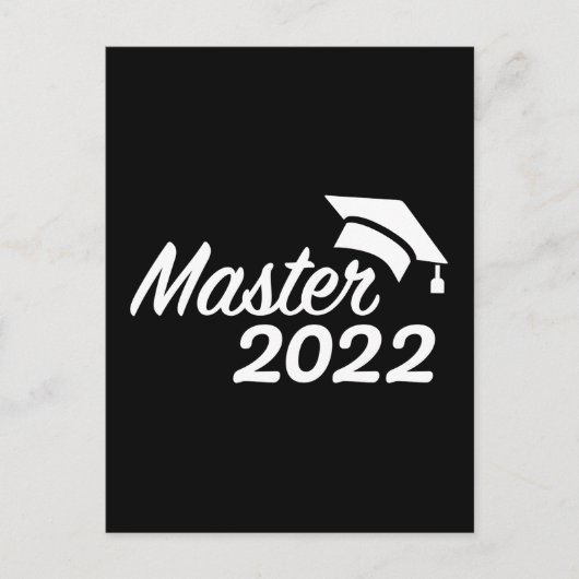 Carte Postale Diplôme Master 2022 (Devant)