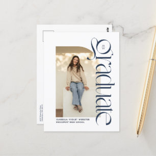 Carte Postale Diplôme moderne audacieux deuxième photo marine di