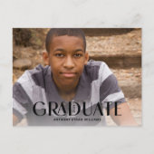 Carte Postale Diplômé Moderne Superposition Tendance 1-Photo Dip (Devant)