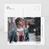 Carte Postale Diplôme photo Décontracté étudiant contemporain (Devant / Derrière)