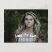 Carte Postale Diplôme photo Enregistrer la date (Devant)