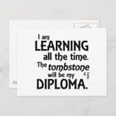 Carte Postale Diplôme Tombstone (Devant / Derrière)