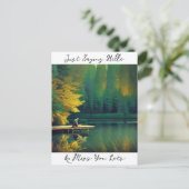 Carte Postale Dire bonjour et vous manque beaucoup   (Debout devant)