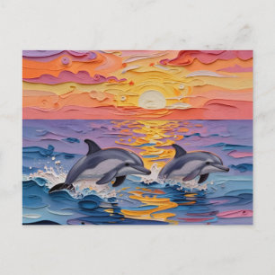 Carte Postale Dire bonjour   Garder le contact Vacances tropical