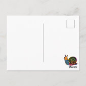 Carte Postale Dire bonjour simplement avec du courrier lent (Dos)