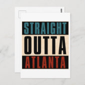 Carte Postale Direct en direction d'Atlanta Géorgie GA (Devant / Derrière)