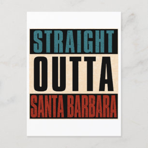 Carte Postale Direct Outta Père Noël Barbara California CA