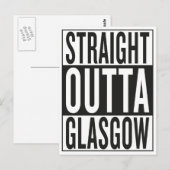 Carte Postale directement de Glasgow (Devant / Derrière)