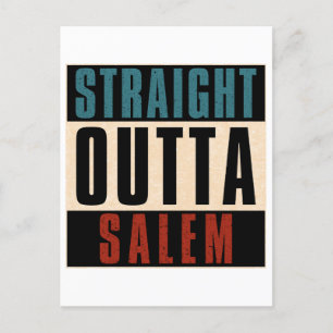 Carte Postale Directement en direction de Salem Oregon OU