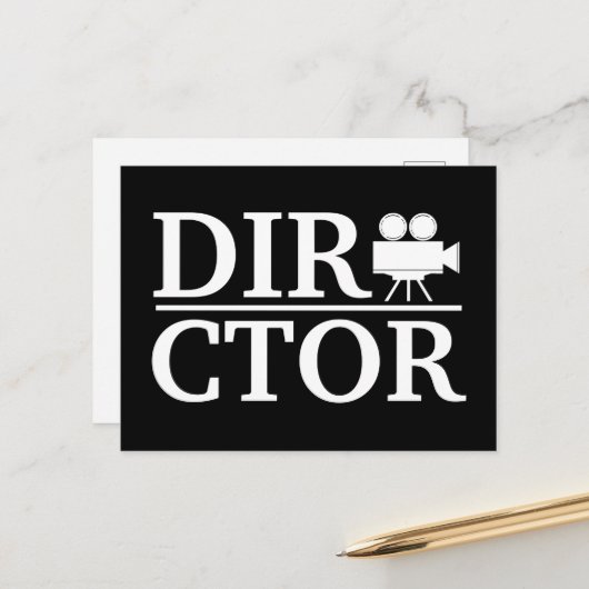 Carte Postale Directeur de movie (Devant/Arrière en situation)