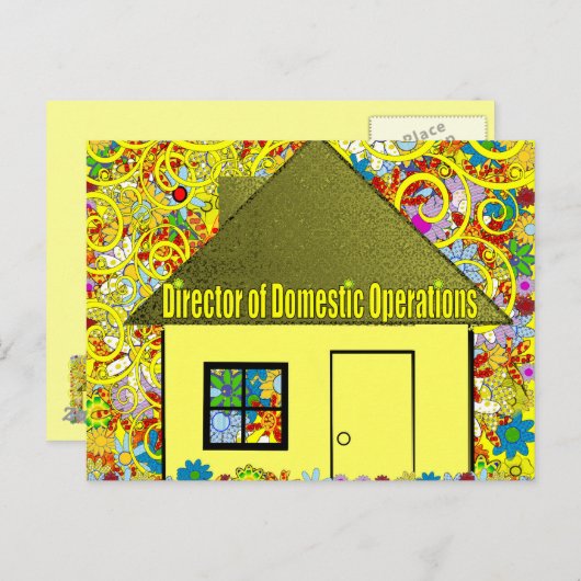 Carte Postale Directeur des opérations intérieures - (Devant / Derrière)