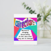 Carte Postale Directeur En charge ? (Debout devant)