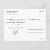 Carte Postale Direction des cônes de pin de Noël Salutation rust (Dos)