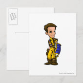 Carte Postale Dirigibles Perdu Joueur d'état-major du désert (Devant / Derrière)