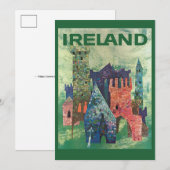Carte postale d'Irlande 5x7 grande (Devant / Derrière)