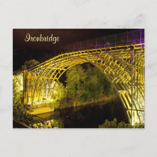 Carte postale d'Ironbridge illuminé