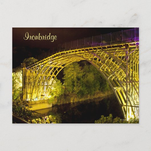 Carte postale d'Ironbridge illuminé (Devant)